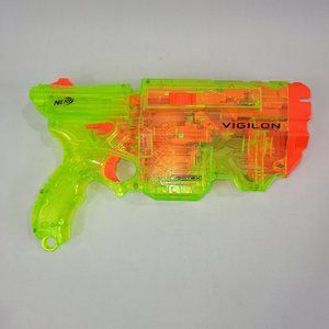 Nerf Vortex Vigilon Sonic Green Foam Disc Blaster by Hasbro